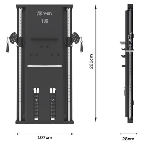 Επιτοίχια Διπλή Τροχαλία Dap Machine Tug 44746