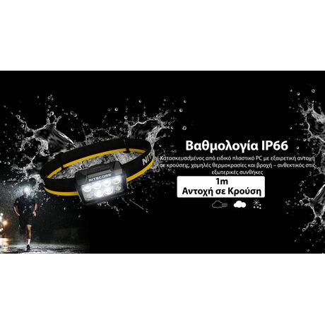 ΦΑΚΟΣ LED NITECORE HEADLAMP HA25UHE, 800lumens