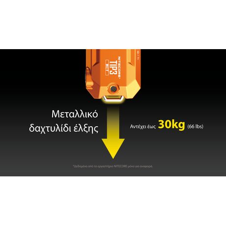 ΦΑΚΟΣ LED NITECORE TIP3, Μπρελοκ, Rechargeable, Blue