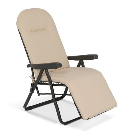 Πολυθρόνα 6 Θέσεων Μαύρου Σκελετού Μαξιλάρι Άμμου 15639