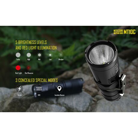 ΦΑΚΟΣ LED NITECORE MULTI TASK MT10C+LMA1+IMR18350A
