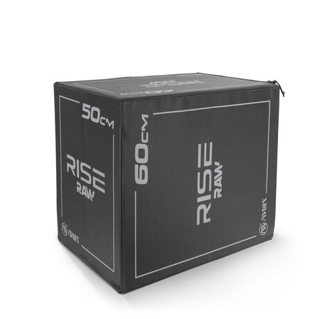 Πλειομετρικό Κουτί Plyo Box Raw Rise 40x50x60 cm - Μαύρο 95146