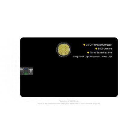 ΦΑΚΟΣ LED NITECORE PRECISE P17ix, Tactical Lumin Sield, Strobe ready, 5000lm