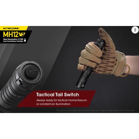 ΦΑΚΟΣ LED NITECORE MULTI TASK HYBRID MH12 V2, 1200lumens