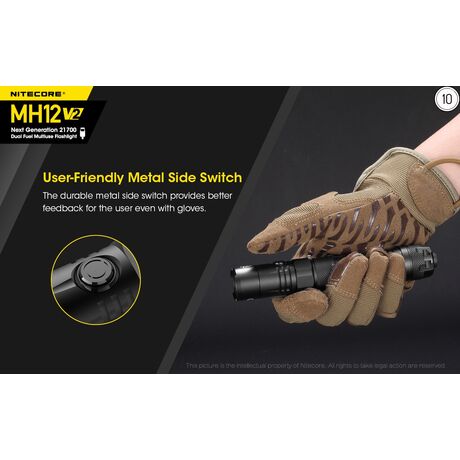 ΦΑΚΟΣ LED NITECORE MULTI TASK HYBRID MH12 V2, 1200lumens