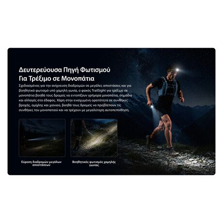 ΦΑΚΟΣ LED NITECORE TrailSight Magnesium Alloy Trail Running flashlight, White