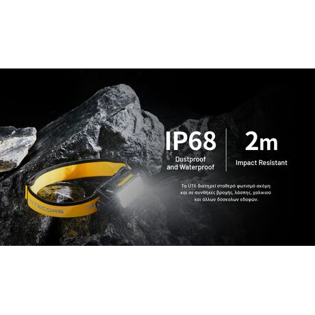 ΦΑΚΟΣ LED NITECORE HEADLAMP UT6, Color temperatures 100-mile trail running headlamp