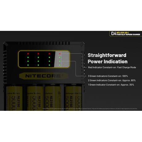 ΦΟΡΤΙΣΤΗΣ NITECORE Ci4, Τεσσάρων Θέσεων