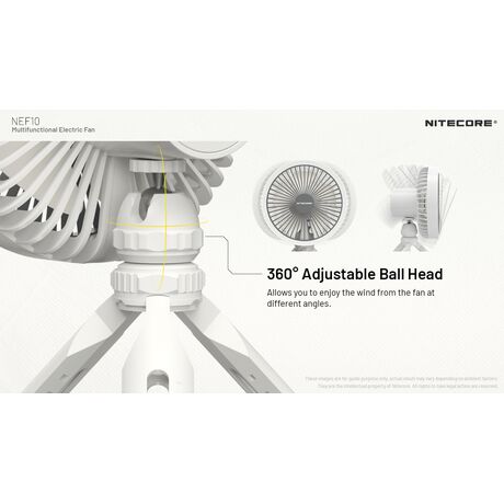 ΑΝΕΜΙΣΤΗΡΑΣ ΠΟΛΥΧΡΗΣΤΙΚΟΣ NITECORE NEF10 Grey
