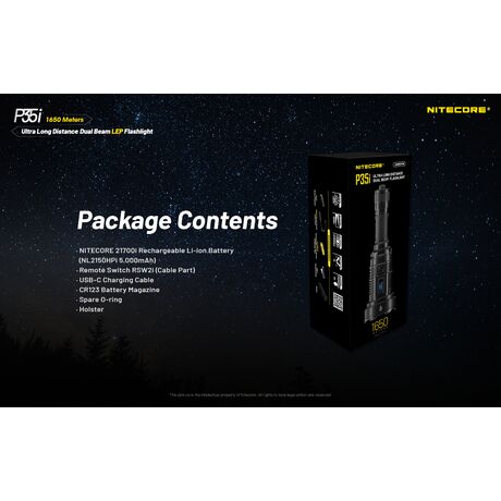 ΦΑΚΟΣ LED NITECORE PRECISE P35i