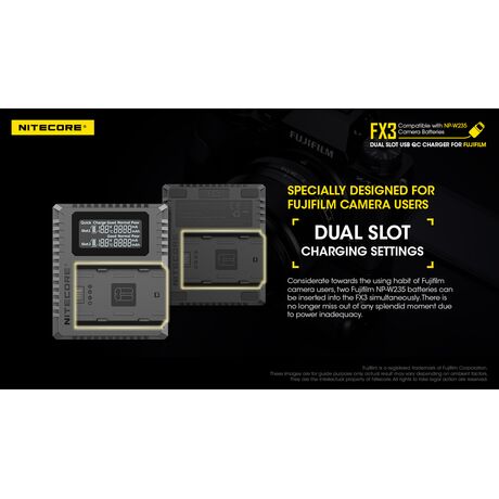 ΦΟΡΤΙΣΤΗΣ NITECORE FX3 για Fujifilm