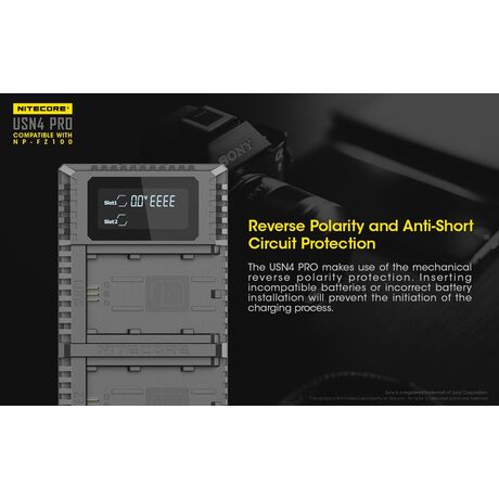 ΦΟΡΤΙΣΤΗΣ NITECORE USN4 Pro για SONY ΦΟΡΤΙΣΤΗΣ NITECORE USN4 Pro για SONY