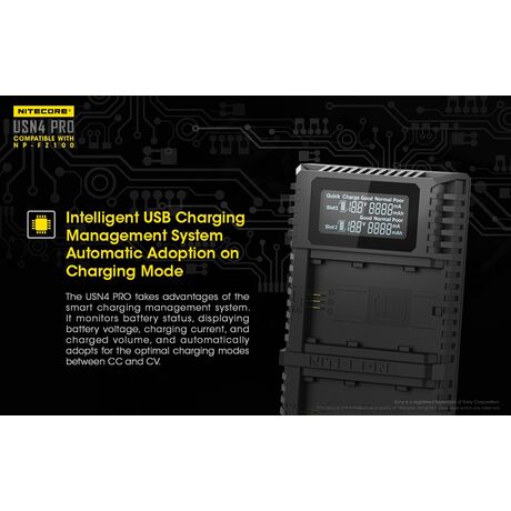 ΦΟΡΤΙΣΤΗΣ NITECORE USN4 Pro για SONY ΦΟΡΤΙΣΤΗΣ NITECORE USN4 Pro για SONY