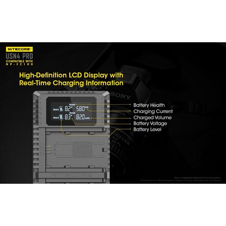 ΦΟΡΤΙΣΤΗΣ NITECORE USN4 Pro για SONY ΦΟΡΤΙΣΤΗΣ NITECORE USN4 Pro για SONY