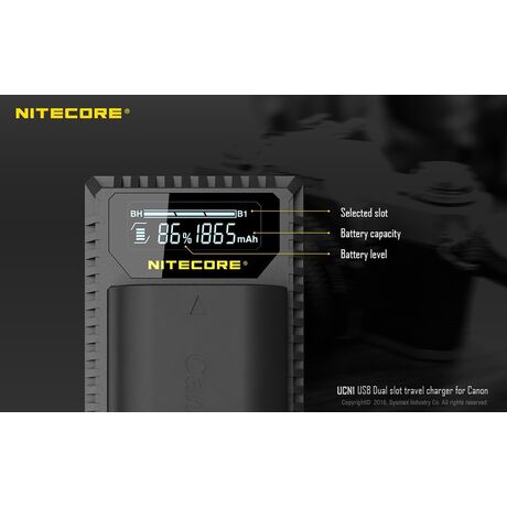 ΦΟΡΤΙΣΤΗΣ NITECORE UCN1 για CANON