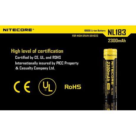 ΜΠΑΤΑΡΙΑ NITECORE 18650 / 2300mAh