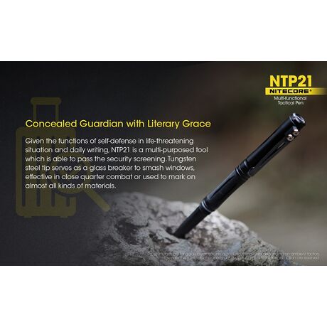 Tactical Pen NITECORE NTP21, Multifanctional Tactical Pen NITECORE NTP21, Multifanctional