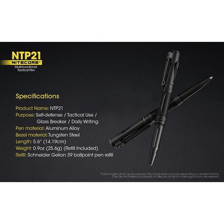 Tactical Pen NITECORE NTP21, Multifanctional Tactical Pen NITECORE NTP21, Multifanctional