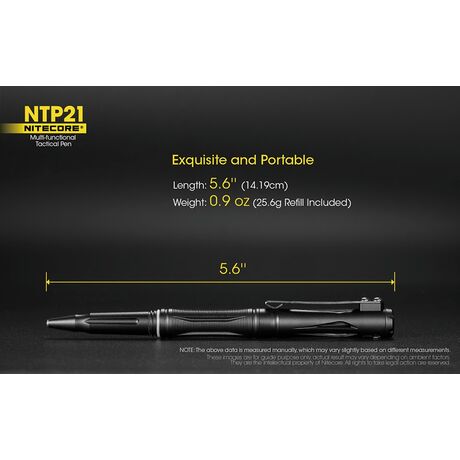 Tactical Pen NITECORE NTP21, Multifanctional Tactical Pen NITECORE NTP21, Multifanctional