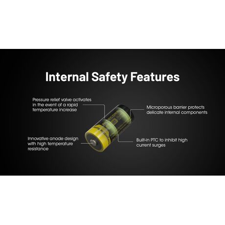 ΜΠΑΤΑΡΙΑ NITECORE RCR123A / 950mAh (τιμή τεμαχίου)
