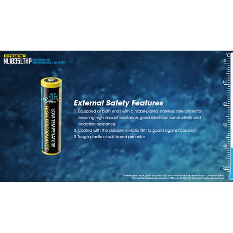 ΜΠΑΤΑΡΙΑ NITECORE 18650, NL1835LTHP,8A (τιμή τεμαχίου)