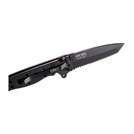 CRKT M16-10KZ TANTO BLACK W/TRIPLE POINT SERRATIONS